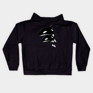 Orca Killer Whale Couple Kids Hoodie